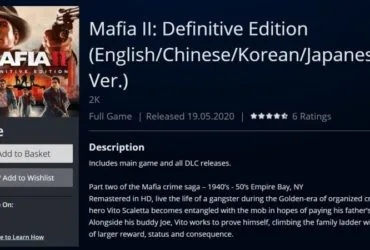 Mafia II: Definitive Edition Free