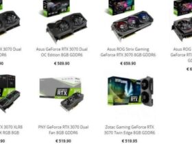 NVIDIA GeForce RTX 3070 EUR Price