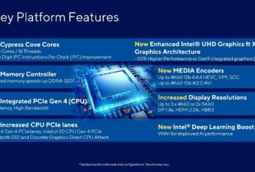 Intel Core 11th Gen Rocket Lake-S CPU Technical Details