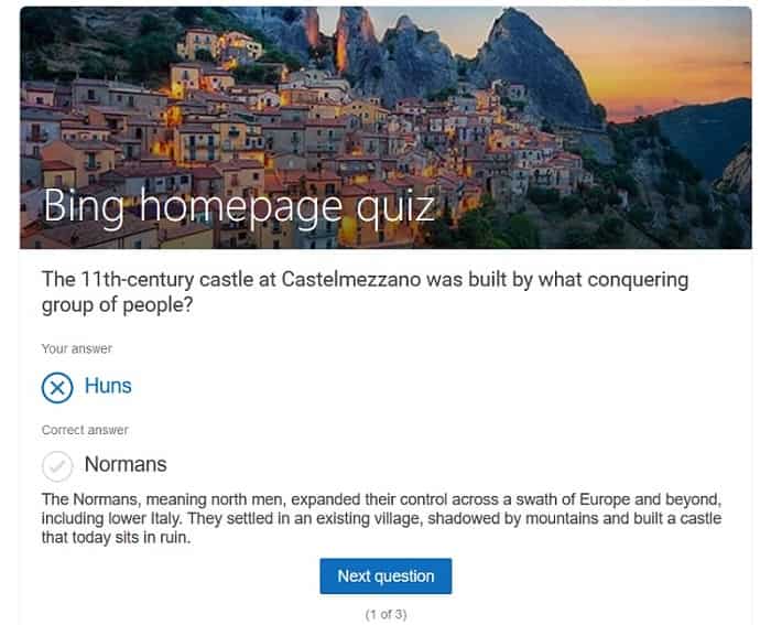 homepage quiz