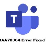 CAA70004 Error